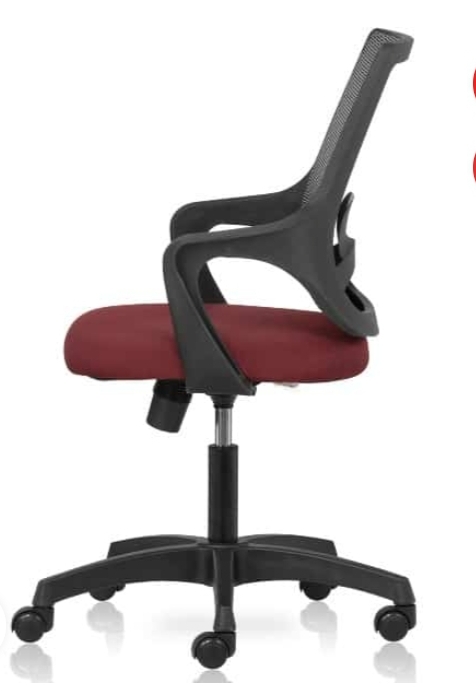 Aqua Neo Mid back chair with mesh back and fixed arms